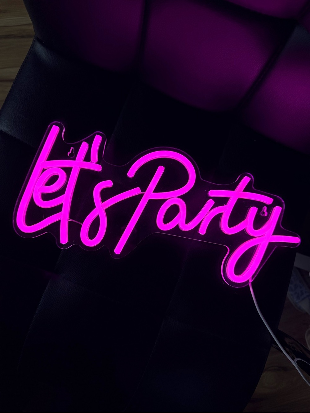 “Let’s Party” LED Neon Sign